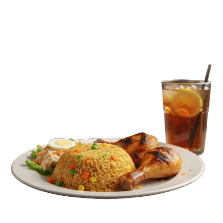 Fried Rice + Chicken + Drink
